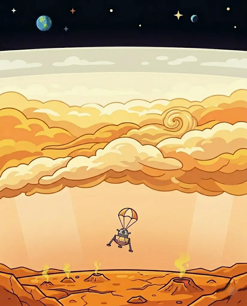 Venus's Atmosphere — Acid Clouds, Crushing Pressure and a Sky That Rains Acid